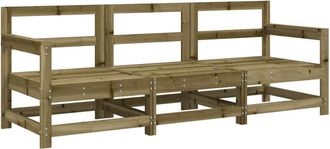 vidaXL Juego De Muebles De Jard&iacute;n 3 Pzas Madera De Pino Impregnada Vidaxl