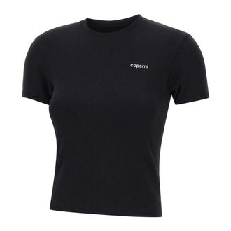Coperni T-Shirts, female, Black, Size: XS Baby Tee