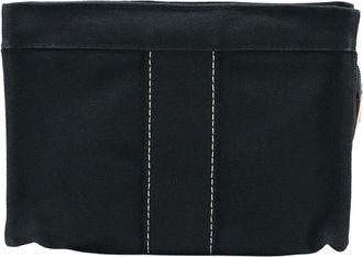 Herm&egrave;s Black Canvas Doaville Pouch (Authentic Pre-Loved)