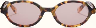 Furla Sunglasses Havana Brown Acetate Woman