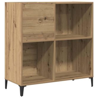 Berkfield Home Record Cabinet Artisan Oak 84.5x38x89 cm Engineered Wood in Brown