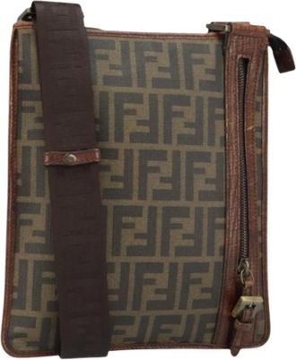 Fendi Pre-owned Cross Body Bags, female, Brown, Size: ONE SIZE Pre-owned Plastic Cross Body Bag