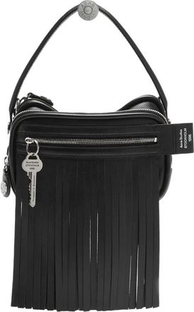 Acne Studios Camero Kit Fringe Leather Handbag in Black at Nordstrom