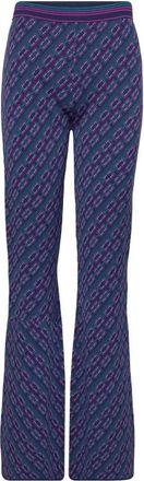 Diane Von F&uuml;rstenberg Geruite Slip-On Broek - Dames - Wijde Broeken - Veelkleurig - W26 - Polyester - Broeken