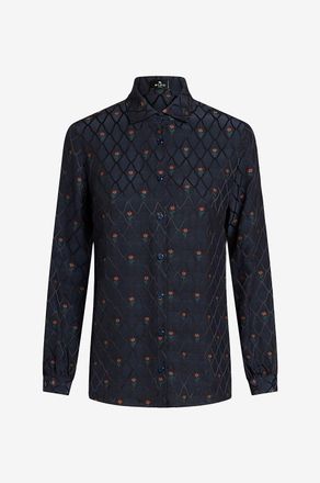 Etro Seidiges Jacquardhemd Art Nouveau
