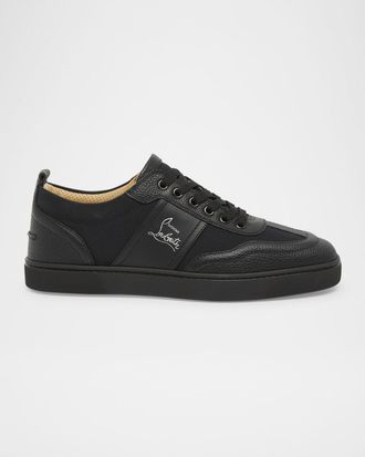Christian Louboutin Men & apos;s Retero Canvas and Leather Low-Top Sneakers