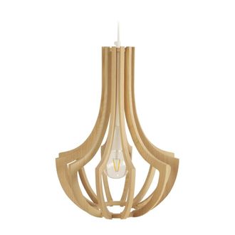 Tosel Suspensi&oacute;n madera Alt.107cm blanco ;Pantalla: natural