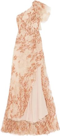 Saiid Kobeisy Embroidered One-Shoulder Dress