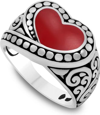 Samuel B. Heart Ring in Red at Nordstrom Rack, Size 10