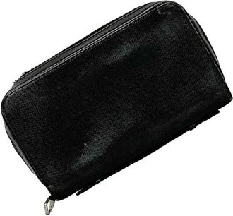 Louis Vuitton Ardoise Black Taiga Leather Long Wallet (Bi-Fold) (Pre-Owned)