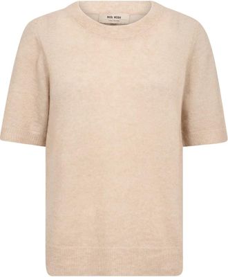Mos Mosh MMMape SS O-Neck Knit - Knitwear - Mujer - Beige - S