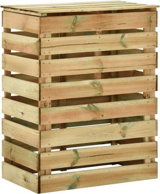 vidaXL Compostador De Jard&iacute;n Laminado Verde 110 X 58 X 113 Cm Vidaxl