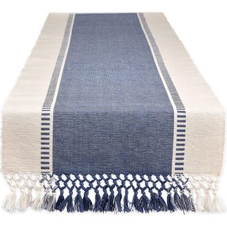 Design Imports French Blue Dobby Stripe Table Runner at Nordstrom Rack