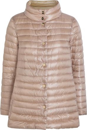 Herno Reversible Padded Shell Jacket - Pink And White - 48 (UK16 / XL)
