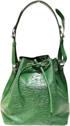 Louis Vuitton Pre-owned Bucket Bags, female, Green, Size: ONE SIZE Pre-owned Petit Noe Epi Leather Shoulder Bag
