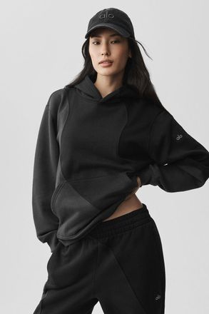 Alo | Make Waves Hoodie in Vintage Black Tonal, Size: 3XL WOMEN/2XL MEN
