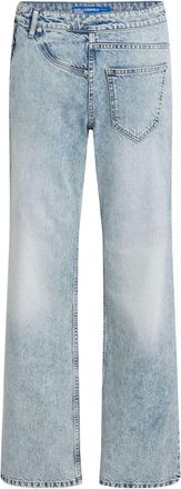 Karl Lagerfeld twisted mid-rise jeans - women - Organic Cotton - 24/32 - Blue