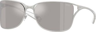 Diesel DL1019 10076G Mens Sunglasses Silver Size 61