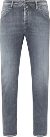 Jacob Cohen Heren, Jeans, Grijs, Maat: W33 Katoen