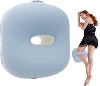 No Brand Almohada Para Rodillas Para Dormir De Lado, Almohada De Espuma Viscoel&aacute;stica Para Piernas De 26&times;24&times;12 Cm, Soporte Ergon&oacute;mico Entre Las Piernas Con Fun