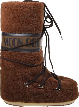 Moon Boot Moon Boot, Snow Boots, female, Brown, Size: 9 US Icon Teddy Boot