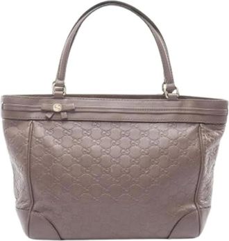 Gucci Pre-owned Handbags, female, Brown, Size: ONE SIZE Pre-owned 257061 Tote bag