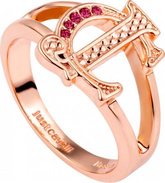 Just Cavalli Womens JCRG01143307 Ladies Ring - Rose Gold Stainless Steel - Size O