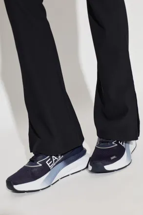 Emporio Armani Sports Shoes With Logo, Womens, Navy Blue