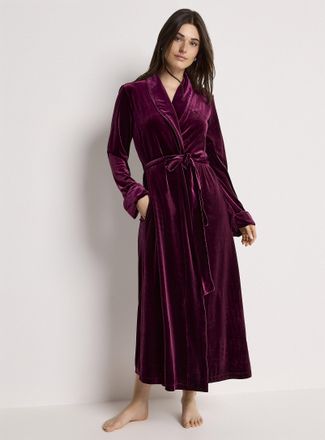 Lauren Ralph Lauren Womens Gem velvet long robe