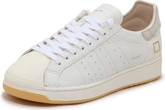 D.A.T.E. Base Calf - Heren - Sneakers - Wit - 41 EU - Leer - Schoenen