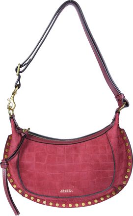 Isabel Marant Oskan Moon-Gb Crescent Textured Leather Shoulder Bag