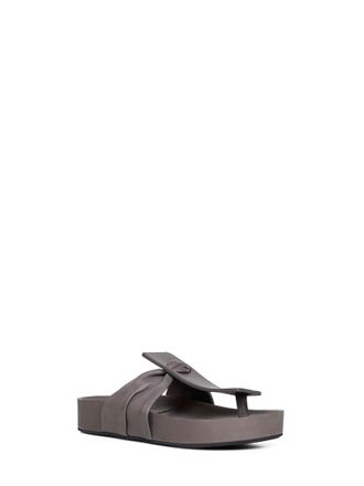 Uma Wang Womens Sandals Square Fussbett Grey Synthetic Carbon Fibre