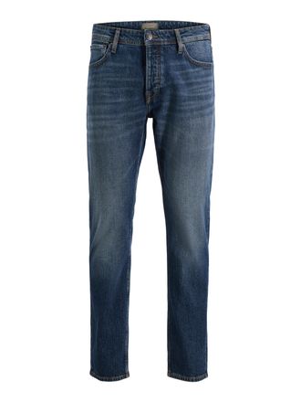 Jack & Jones Tapered-fit-Jeans JACK & JONES JJIMIKE JJORIGINAL CJ SN, Herren, Gr. 30, L&auml;nge 34, blaudenim, Denim/Jeans, Obermaterial: 99% Baumwolle, 1% Elasthan, u
