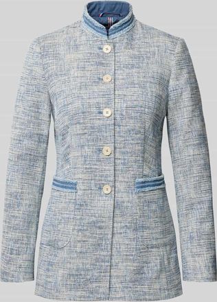 White Label Blazer mit Stehkragen und aufgesetzten Eingrifftaschen in Hellblau, Gr&ouml;&szlig;e 34