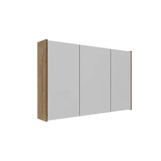 Saniclass Holz Frame Spiegelkast - 100x63x16cm - inclusief zijpanelen - Eiken natural