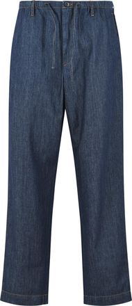 Dries Van Noten Penny Blue Cotton Pants