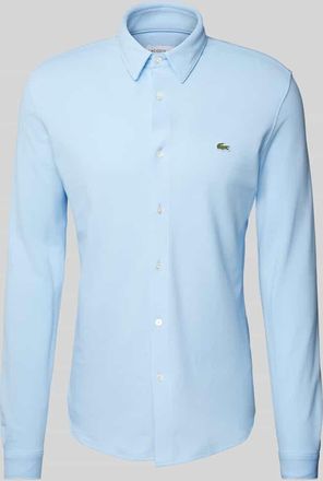 Lacoste Freizeithemd mit Knopfleiste in Hellblau, Größe 42