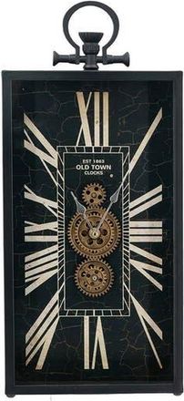 A & B Home Decorative Vertical Gear Table Clock in Black at Nordstrom Rack