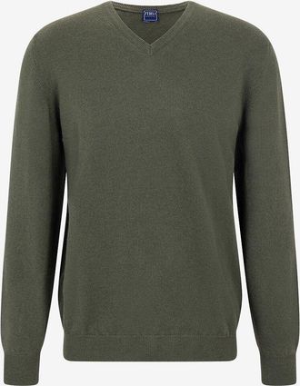 Fedeli Pullover mit V-Ausschnitt aus Kaschmir