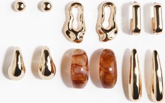 H&M 6 Paar Ohrringe - Gold