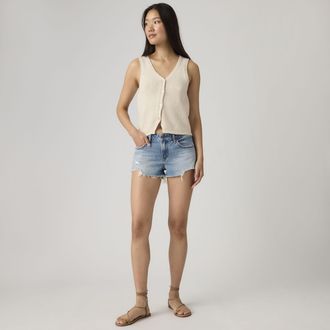 Levi's Low Shorts - Womens - 23 - Blue