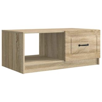 vidaXL Mesa De Caf&eacute; Roble Sonoma 90 X 50 X 37 Cm Madera De Ingenier&iacute;a Vidaxl