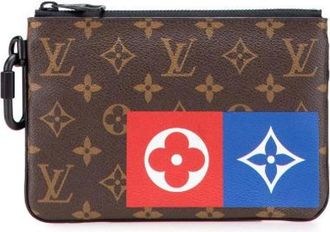 Louis Vuitton Pre-owned Clutches, female, Brown, Size: ONE SIZE Pre-owned Canvas clutches