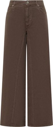 Pinko Brown Loose High Rise Jeans