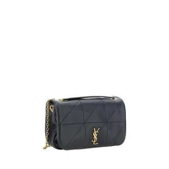 Saint Laurent Womens Black Lamb Ovis Aries Shoulder Bag
