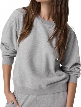 Vuori Clothing Sedona Seams Crew Sweatshirt In Light Heather Grey