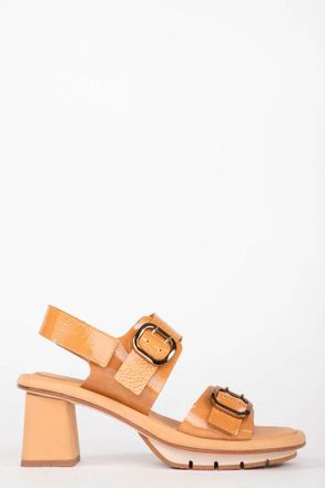 Homers Womens Bimba Block Heel Sandals In Beige