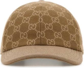 Gucci Brown GG Logo Baseball Hat