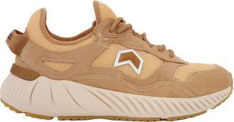 Isabel Marant Ewie Sporty Leather Sneakers - Ochre
