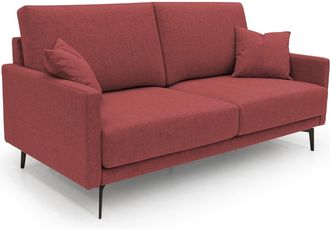 Divani.Store Saturno Sof&aacute; Moderno En Tela Suave E Impermeable 140 Cm Rojo